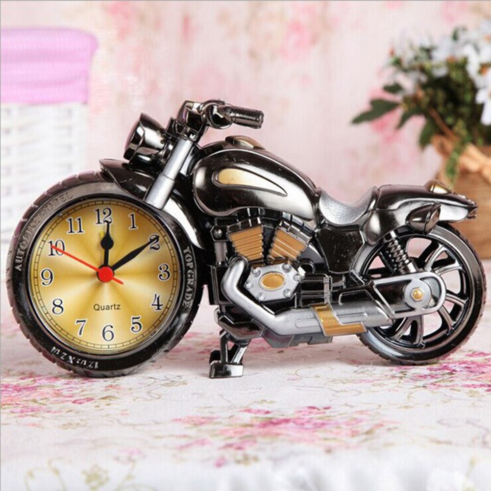 1 Pc Motorcycle Alarm Clock Vintage Alarm Clock for Home Coffee Shop Office