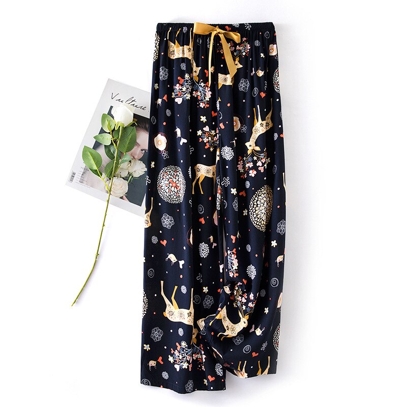 Ladies Cute Rainbow Cotton Pants Women Pajama Pants Soft Thin Summer Sleeping Clothes Women Long Pants Pantalon Pijama Mujer: 15