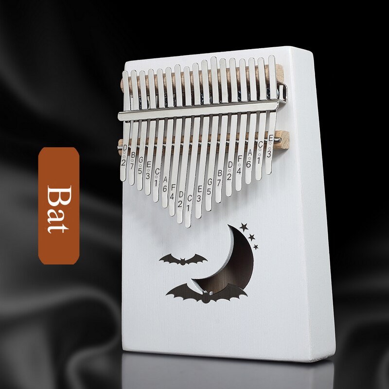 17 Keys Kalimba Mahogany Thumb Piano Reed 17 Key Music Keyboard Mini Piano High Wooden African Kalimba Finger Piano: C