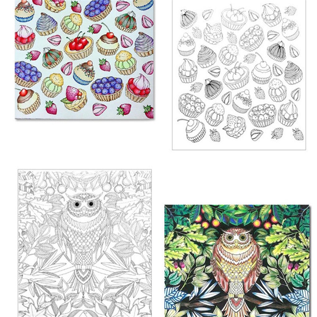 Amazing Patterns Coloring Book Stress Relieving Kid Drawing Books Colour Therapy