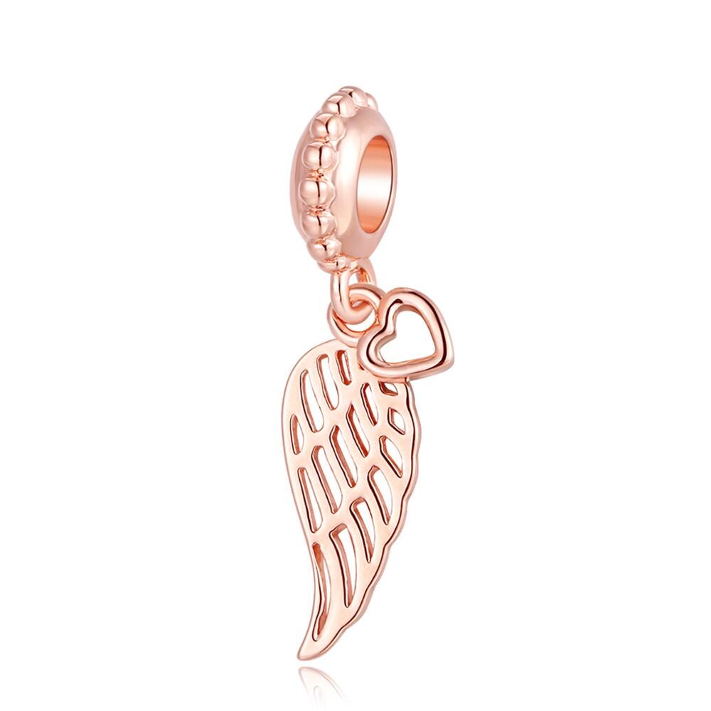 Rose Gold Baumeln Charms Liebe Schlösser Familie Herzen Baum Perlen Für Schmuck Herstellung Passend Original Silber Armbänder Für Frau DIY