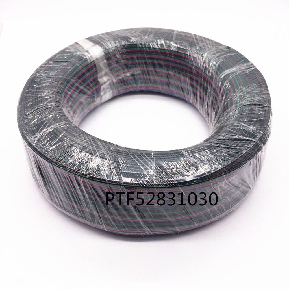 10m/lot RGB 4pin cable wire for LED RGB strip, 22AWG RGB 4 colors wire, 4pin Tinned copper extend wire
