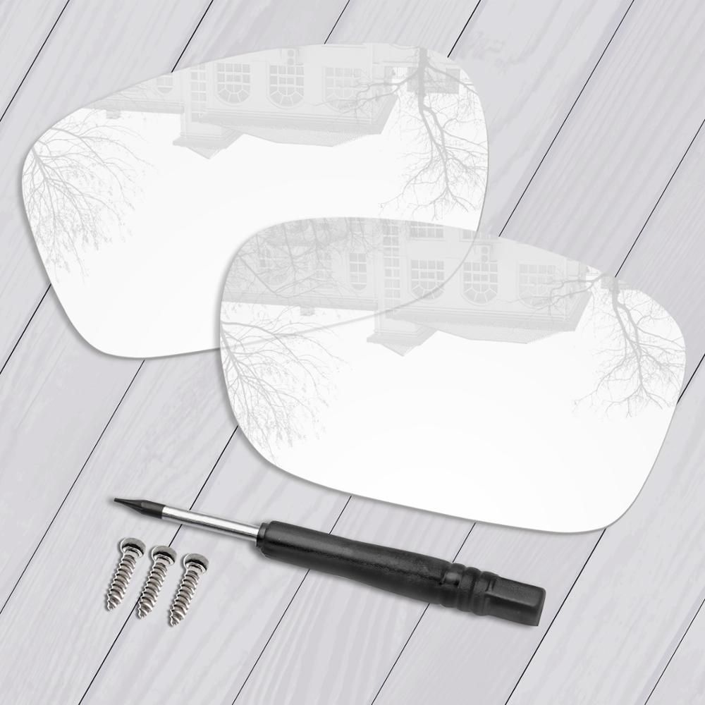 E.O.S Gepolariseerde Verbeterde Vervanging Lenzen & Black Schroevendraaier & Schroeven voor Oakley Twoface OO9189 Zonnebril-Meerdere Keuze: HD Clear