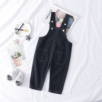 Kinder denim overalls lente baby jongens en meisjes bretels jeans kinderen cowboy overalls meisjes jeans 1-4 jaar