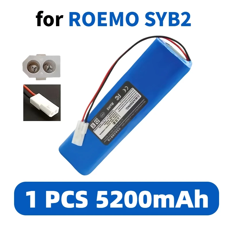 Für ROEMO SYB2 Roboter Staubsauger Original Zubehör Lithium-Batterie Akku Pack 12800mAh.4s2p.14.4v.: Gold