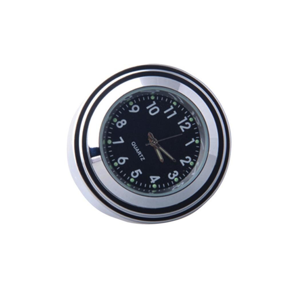 Motorfiets Quartz Klok 7/8 Inch Stuur Mount Horloge Motorbike Chrome Dial Klok Waterdicht Voor Harley Cruiser Atv Scooter