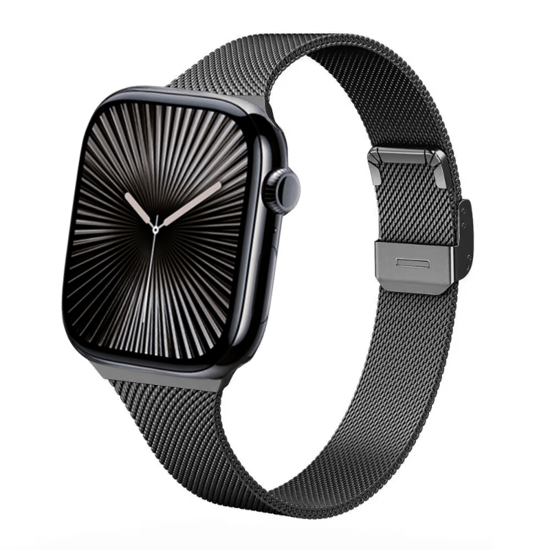 Slanke metalen horlogeband voor Apple Watch 10 42 mm 46 mm 9 8 7 41 mm 45 mm 6 5 4 SE 40 mm 44 mm Milanese polsband voor Iwatch Ultra 49 mm: GREEN BLUE / 18mm