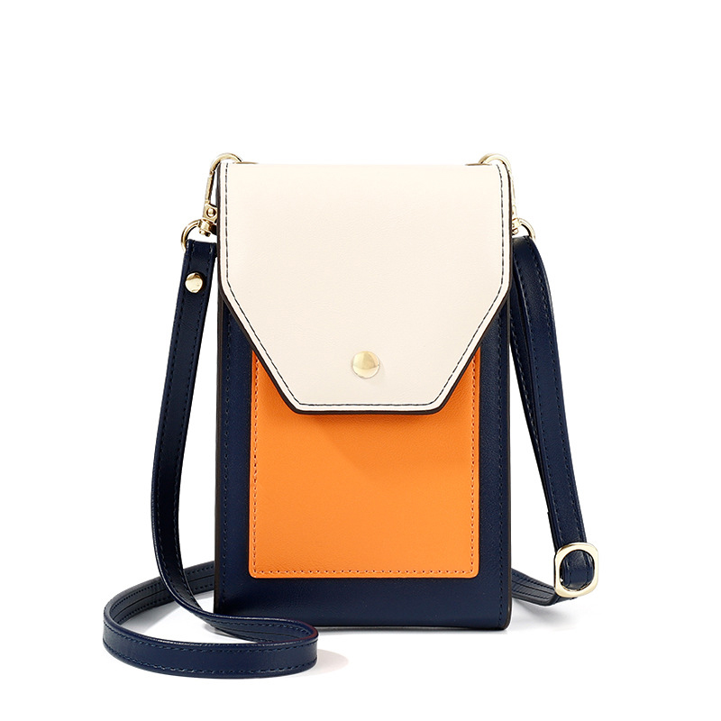 Sacs à main pour femmes, Mini sac pour téléphone portable, petits sacs à bandoulière décontractés dames, sac à épaule à rabat grande capacité Bolso: Blue