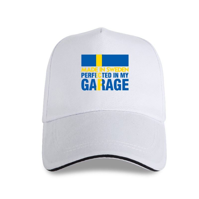 Casquette de Baseball saab, , fabriquée en suède, perfectionnée dans mon GARAGE, garage construit, pas acheté, parfait: P-White
