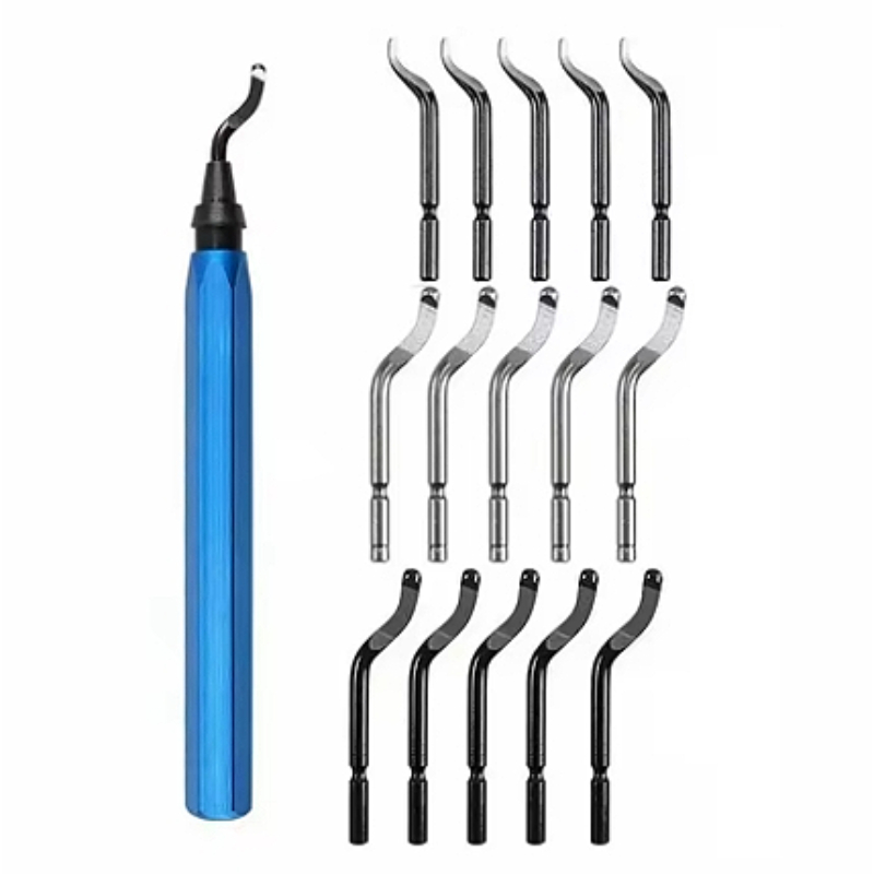 Deburring Tool Repair Deburring Tool Hand Tools Metal Blade Accessories Red Blue Waterproof: Blue