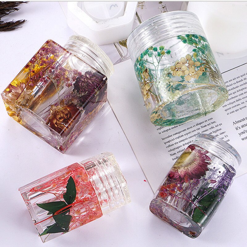 3D Bottle Silicone Mold (Hollow Inside) Trinket Box Making Resin Storage Supplies Silicone Molds for Resin Art Home Deco Mold
