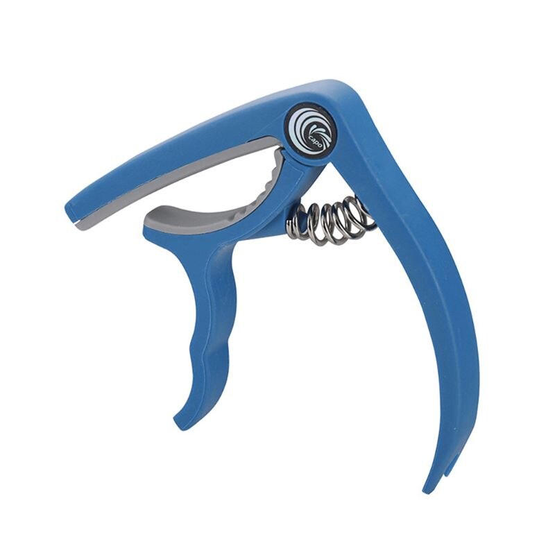 Plast stål guitar capo klassisk akustisk guitar ukulele tuning klemme musikinstrument tilbehør nybegynder værktøj: Blå