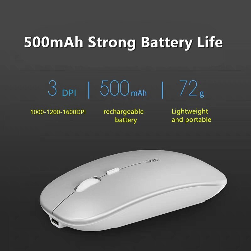 Wireless 2.4Ghz Mouse Computer Bluetooth Mouse Silent Mause Optical Ergonomic Mouse USB Rechargeable Mice For Macbook Laptop PC