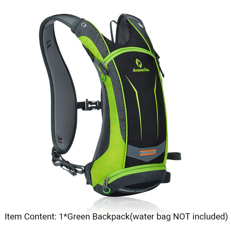 Anmeilu 8L Fiets Rugzak, Waterdichte Fiets Rugzak Voor Fietsen Camping, Hydratatie Rugzak Tas Voor Wandelen Klimmen: Green