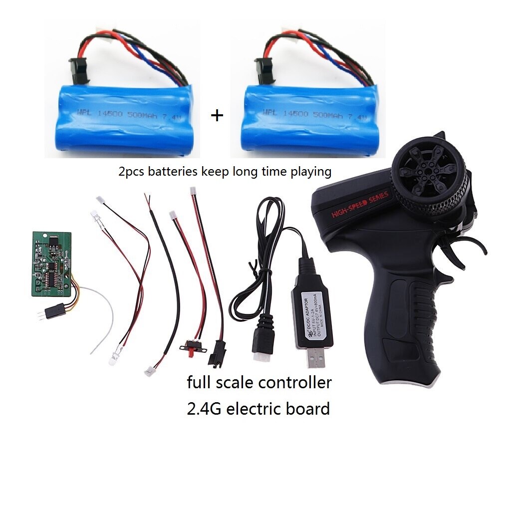WPL B14K B24K B16K B36K C14 C24K Original Full Scale Remote Controlller KIT Version Universal 2.4G Receiver Lipo Battery Charger