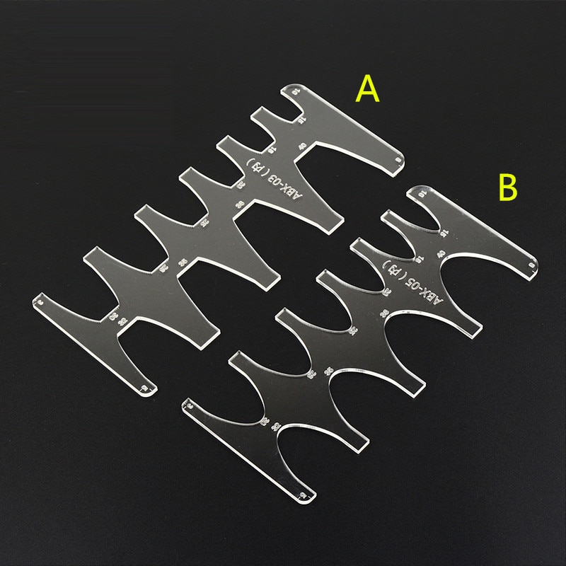 DIY Acrylic Leather Belt Tail Stencil Leather Clear Template Model Handmade Home Sewing Accessories Supplies