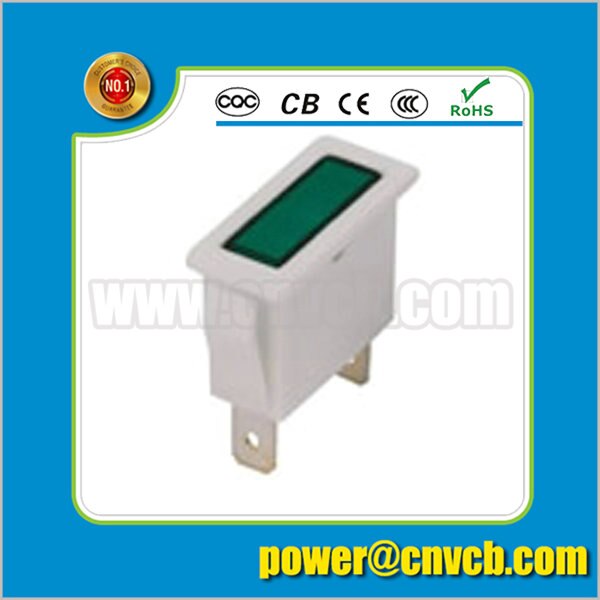 Vierkante pilot light 2 pin CE ROHS vierkante indicator lamp plastic lampje