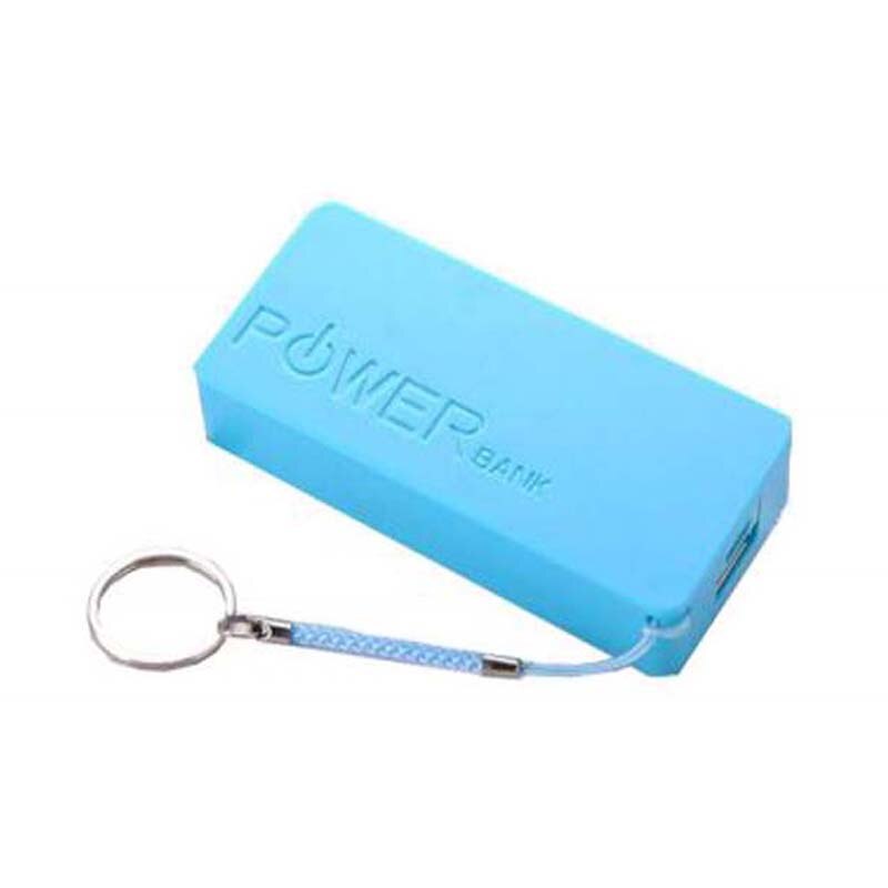 2x 18650 USB Battery Storage Box Case 2 Slot Way DIY Power Bank Battery Charger Clip Holder Container for Phone: Blue