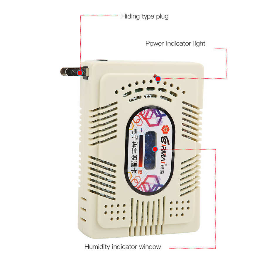 Eirmai hc -63c elektronisk regenerering hygroskopisk kort fukt absorberer fuktighet avfukter oss støpsel  ac110-240v fotostudio