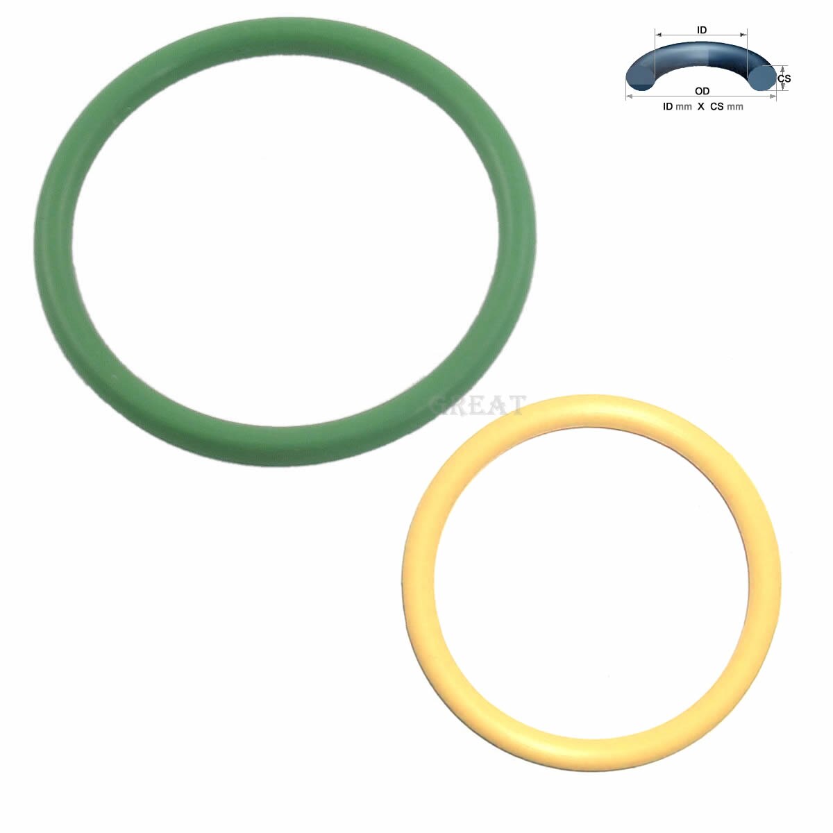Junta tórica de goma 110X8 Oring 110mm ID X 8mm CS nitrilo NBR