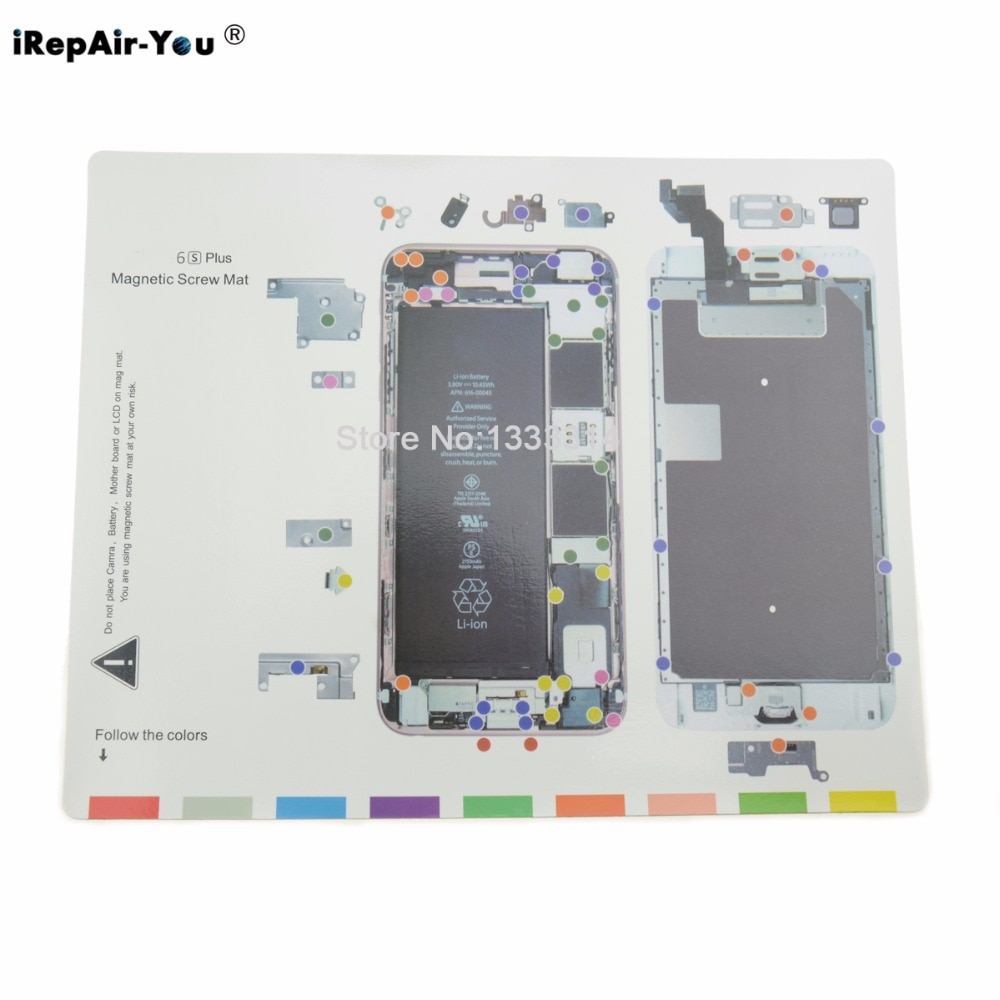 IRepair-U Magnetische Schroef Mat Reparatie Pad Voor iPhone 7 7 Plus 6 6 s Plus 5 5 s Lcd-scherm Opening Tools Reparatie Werk Pad