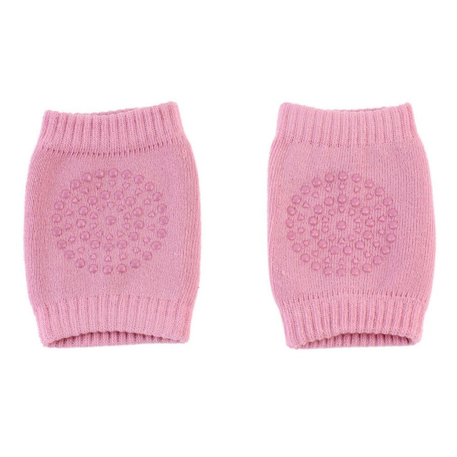 Genouillères de sécurité d'automne en coton | 2 pièces, protection rampante, genouillère pour enfants, genouillère courte pour filles et garçons: Pink