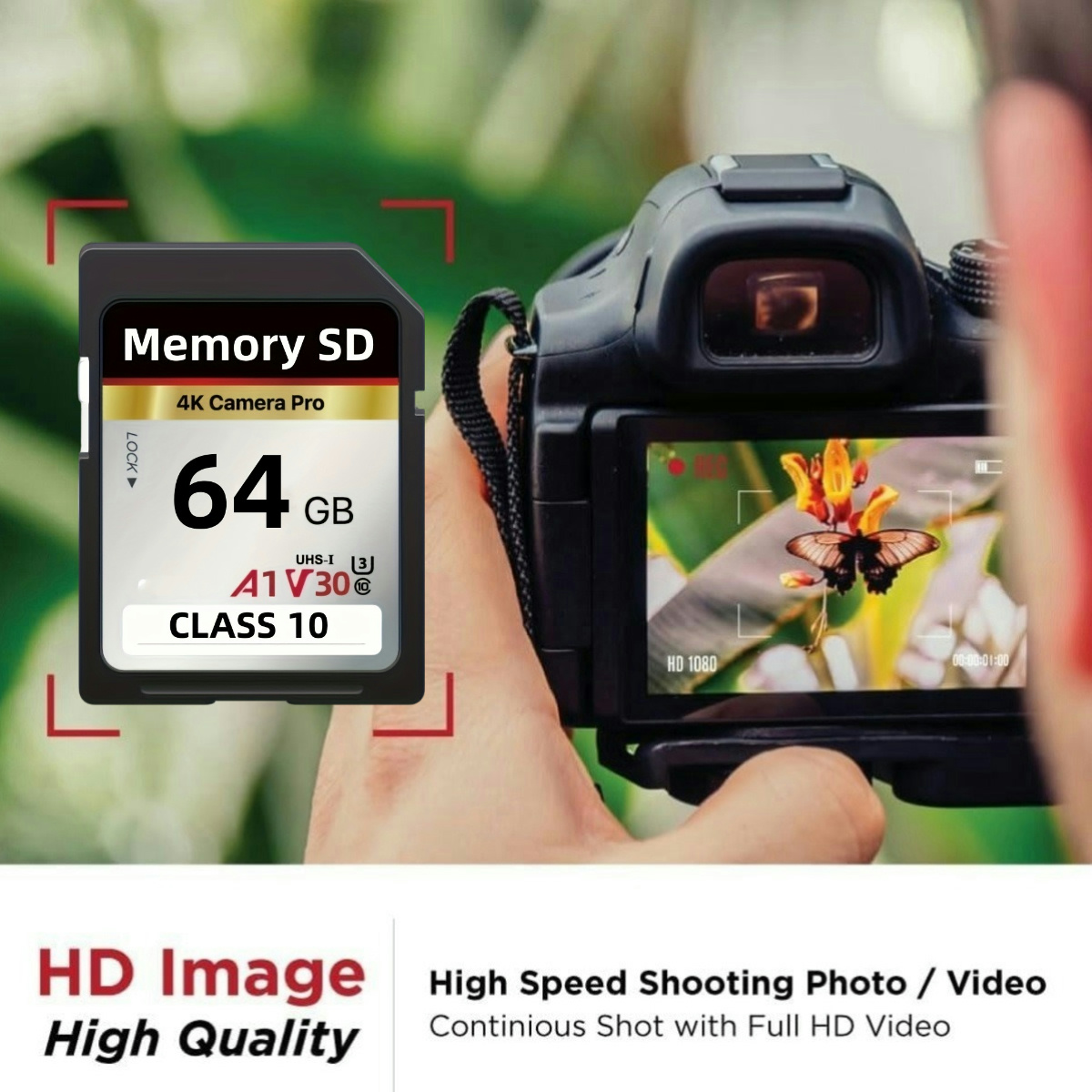 Memory Card U3 High Speed 128GB 64GB 32GB Memory Card Classe 10 3D 4K V30 Video High Speed
