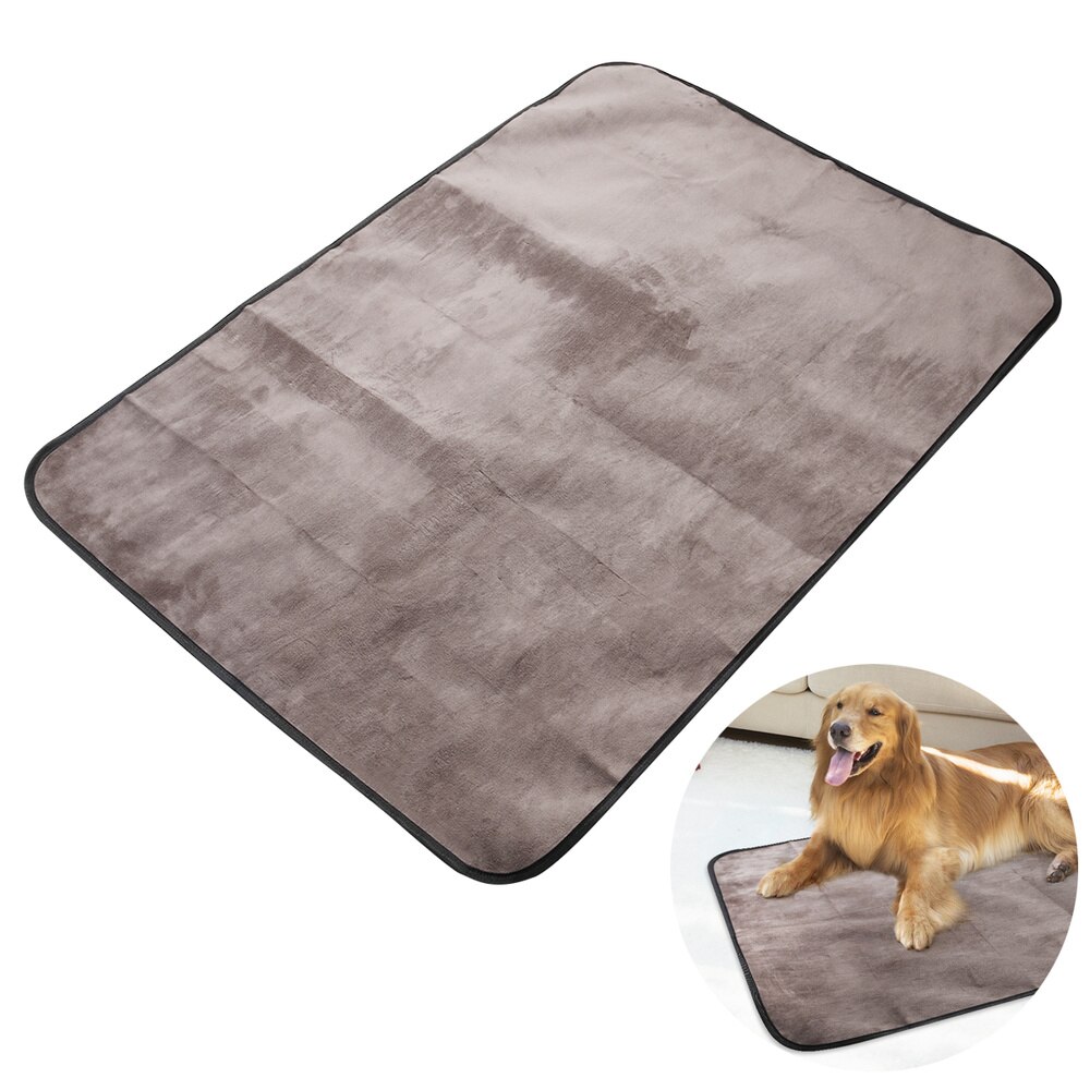 UEETEK Multifunctional Waterproof Pet Blanket 100*70CM Microplush Collapsible Pets Plush Mat Outdoor for Dog Puppy Cat Kitt (Bla: Default Title