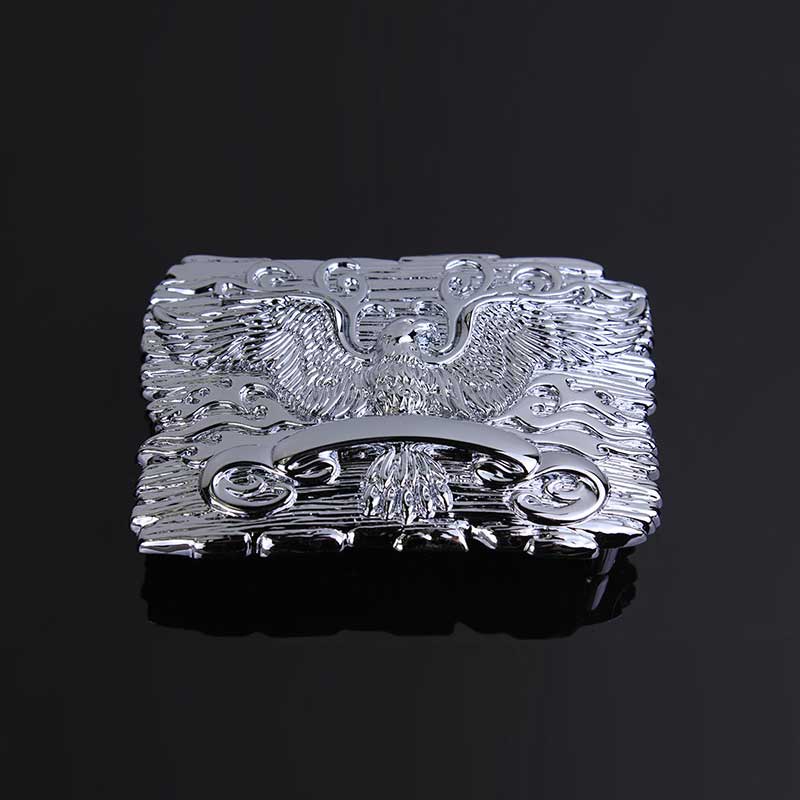 T-DISOM Handmade Antique Silver Western Eagle Metal Belt Buckles Good Plating For 4cm Width Belt