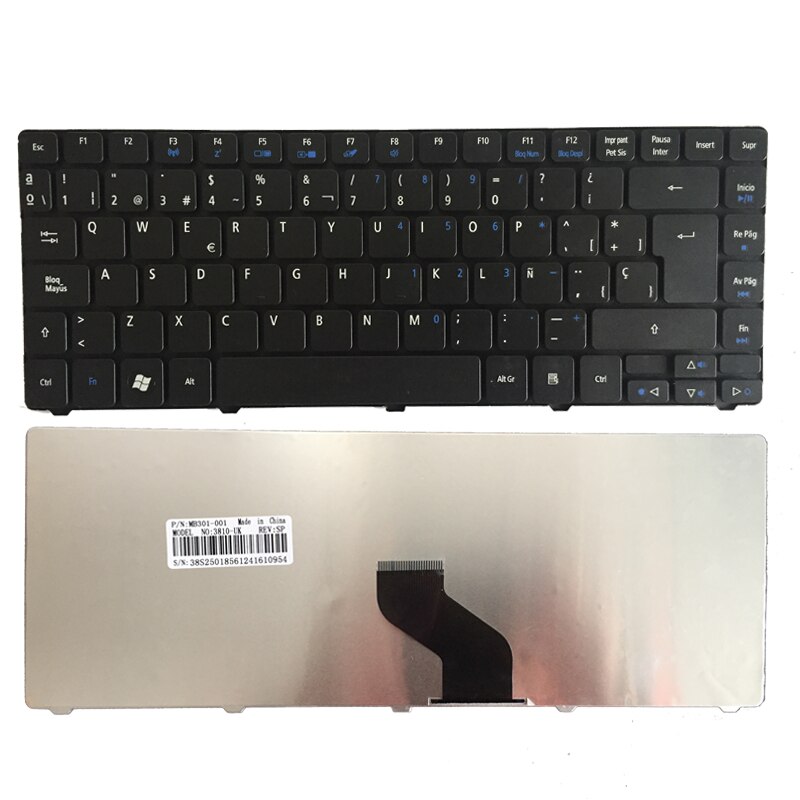 Teclado de portátil español para Acer Aspire 4250, 4251, 4252, 4253, 4333, 4336, 4336, 4339, 4552, 4552, 4553, 455, 4625, 4625, 4752, 4540 SP
