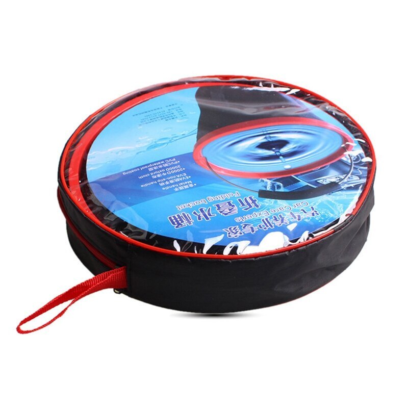 12L Foldable Bucket Car Outdoor Travel Large-Capacity Fishing Storage Buckets Portable Camping Washing Water Cleaning Bucket