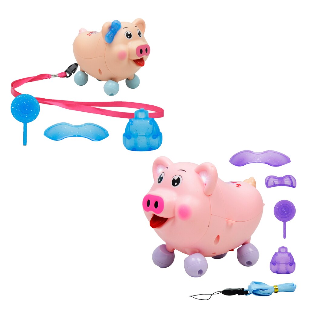 Tanzen Schwein Batterie Betrieben Ebene Spielzeug, mit Leine und Zubehör, Beste freundlicher freundlicher