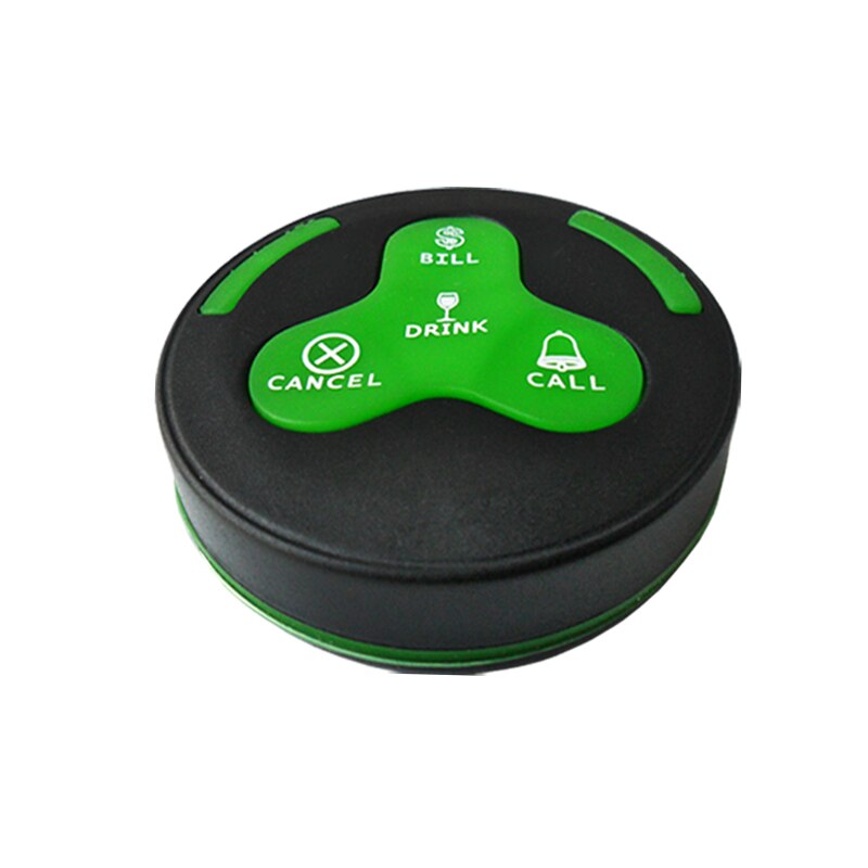 433.92mhz Waterproof Wireless Beeper Calling System Waiter Buzzer Server Service 10pcs Table Call Button for Restaurant K-H4
