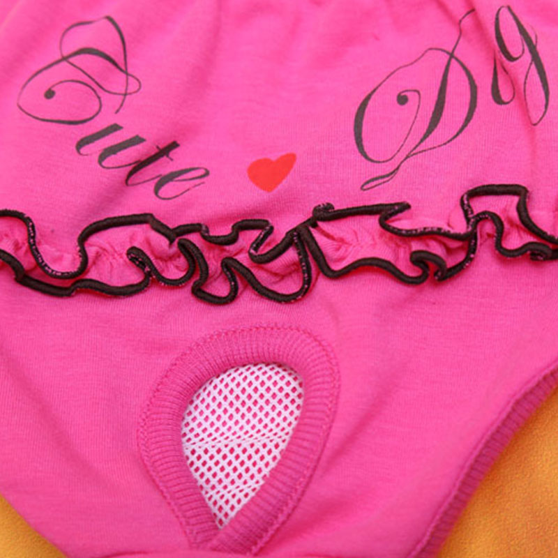 Breathable Pet Physical Pant Sanitary Colorful Pet Dog Panties Puppy Shorts Lovely Dog Diapers Safety Dog Underwear