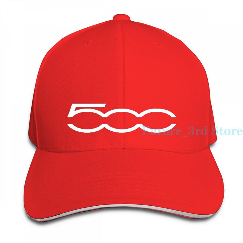 Gorra de béisbol Fiat 500 para hombre y mujer, gorra ajustable a la: 1-Red