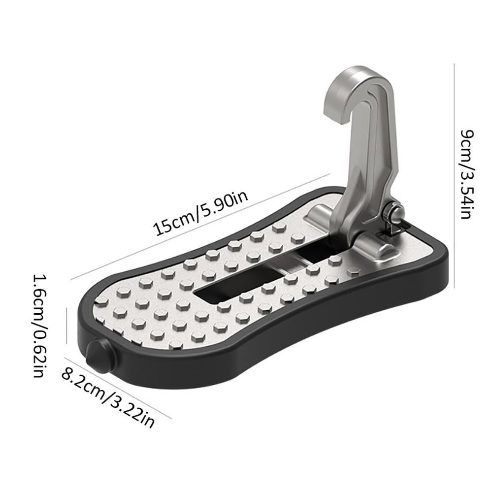 car door step pedal Stepping Ladder Foot Pegs For Car Folding Auto Doorstep Easy Access To Car Roof rack With Safety Hammer