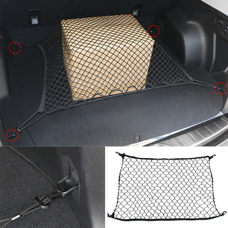 Universell bil bagasjerom bagasjerom organisator lomme last nett nettlagring bil motta ordne nett bil bagasjeromsnett: 70 x 70cm