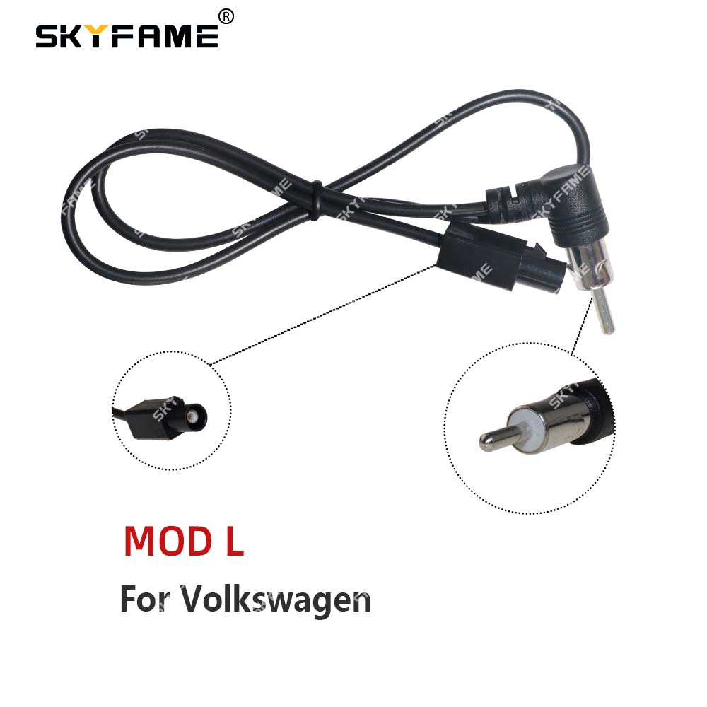 SKYFAME Car Radio FM AM Antenna Converter Adapter Extended Line Plug For Car Playe DVD Android Multimedia Navigation: green