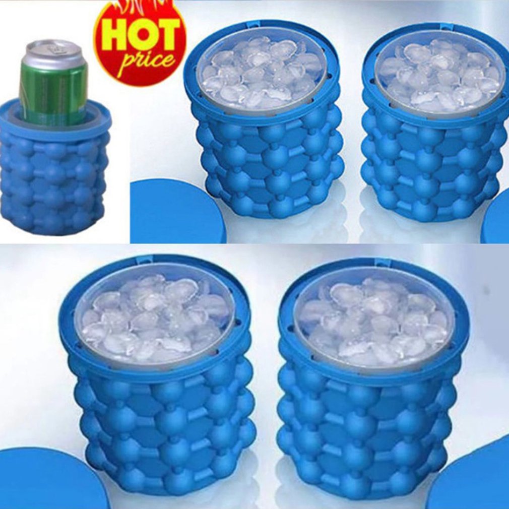 Silicone Ice Maker Fast Cold Ice Bucket Ice Storage Silicone Bucket