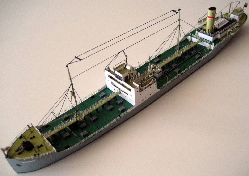1:400 Scale Poland Tanker Karpaty Ship DIY Handcraft Paper Model Kit Handmade Toy Puzzles