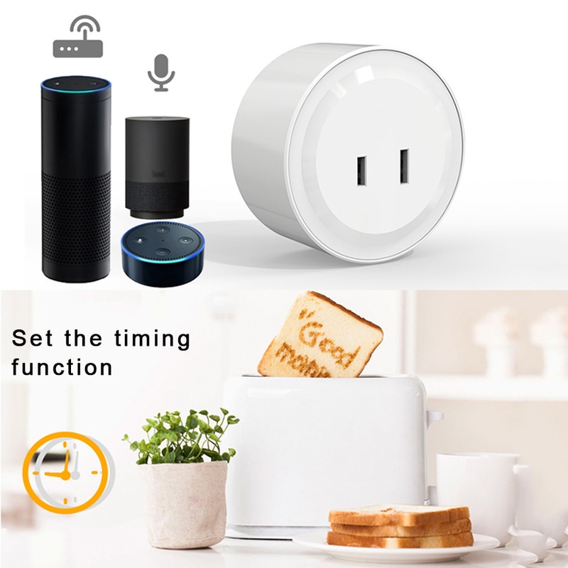 Japanese Specifications Mini Wifi Smart Socket Plug APP Remote Control Socket Voice Timing Smart Socket JP Plug