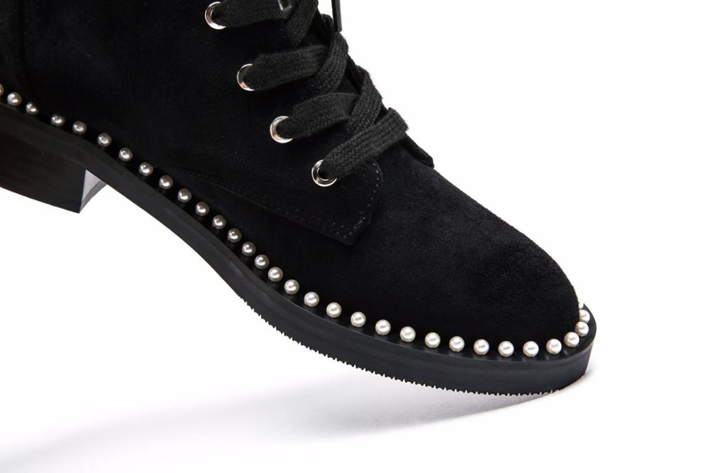 Herfst dames botas mujer klinknagels herfst schoenen dames martin boots parel merk dames schoenen kruisband enkellaarsjes