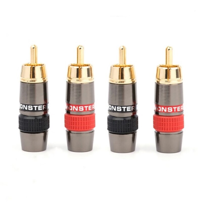 Monster Banaan Plug 24K Vergulde Puur Koperen Speaker Adapter Speaker Stekkers