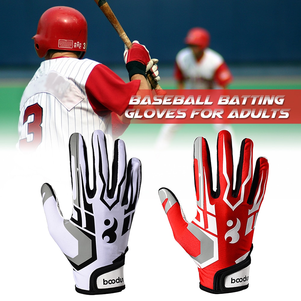 Batting handsker unisex baseball softball batting handsker anti-slip batting handsker til voksne baseball tilbehør