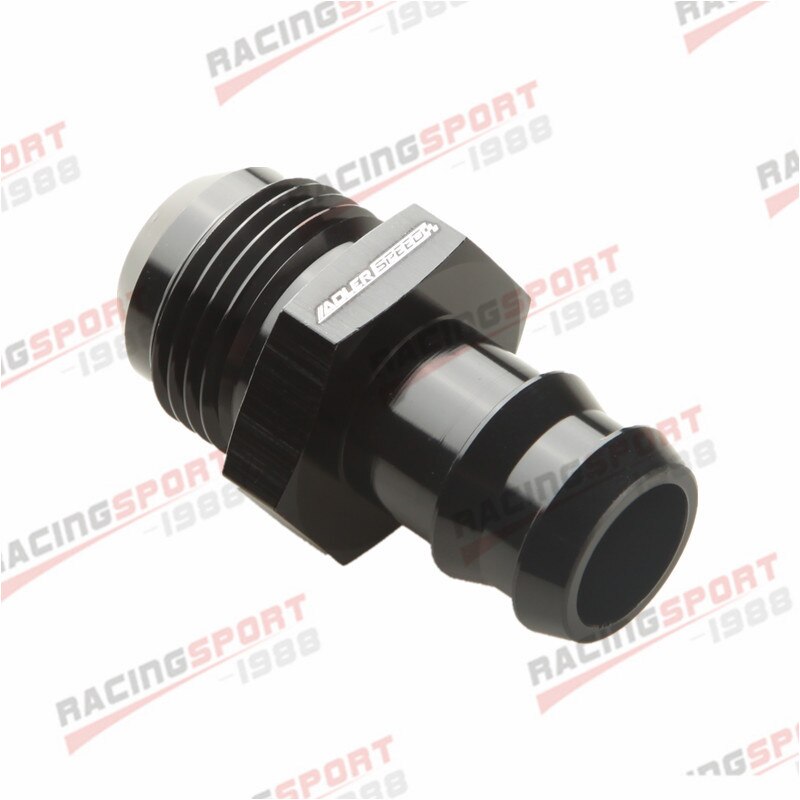 -12an 12an an12 to 3/4 " mothake rett montering drivstoffledning balck