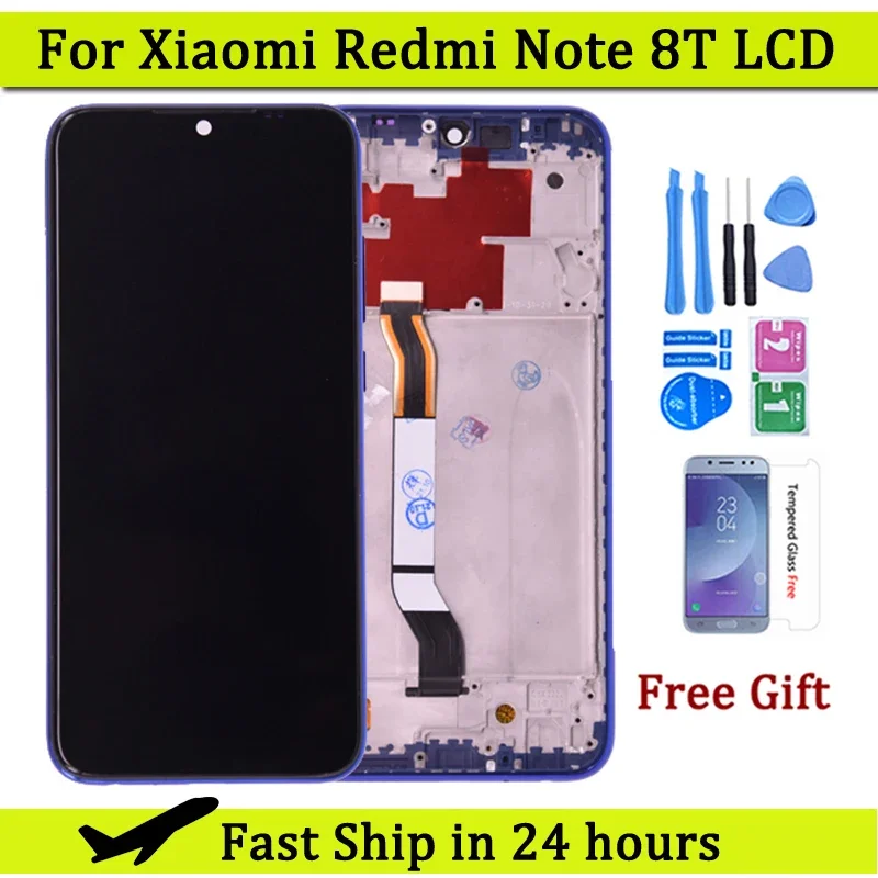 Para Xiaomi Redmi Note 8T pantalla LCD MONTAJE DE Panel digitalizador con pantalla táctil M1908C3XG piezas de repuesto para teléfono