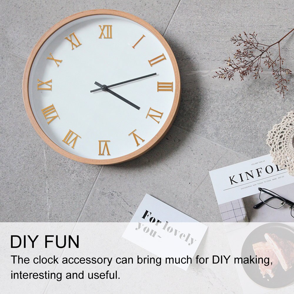 5 stuks klokbewegingsnummer plastic romeinse cijfers klokaccessoire voor doe-het-zelf klok maken klokbeweging voor klok thuis
