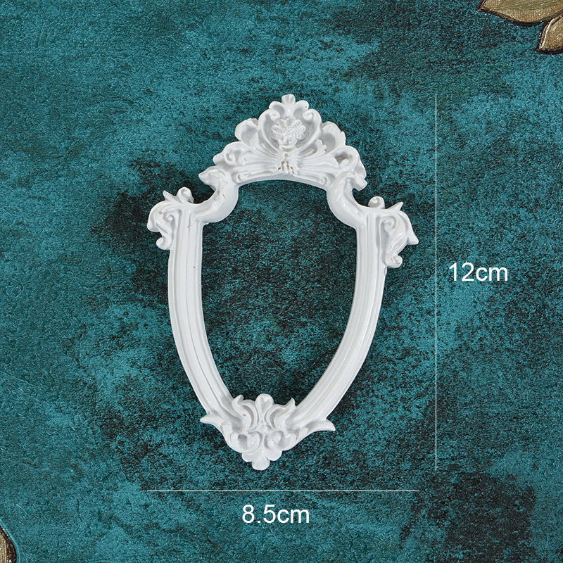Cornice per foto bianca in resina retrò per accessori fotografici Puntelli per riprese Gioielli fai da te Decorazione murale fotografica Cornici per foto: LIGHT BLUE
