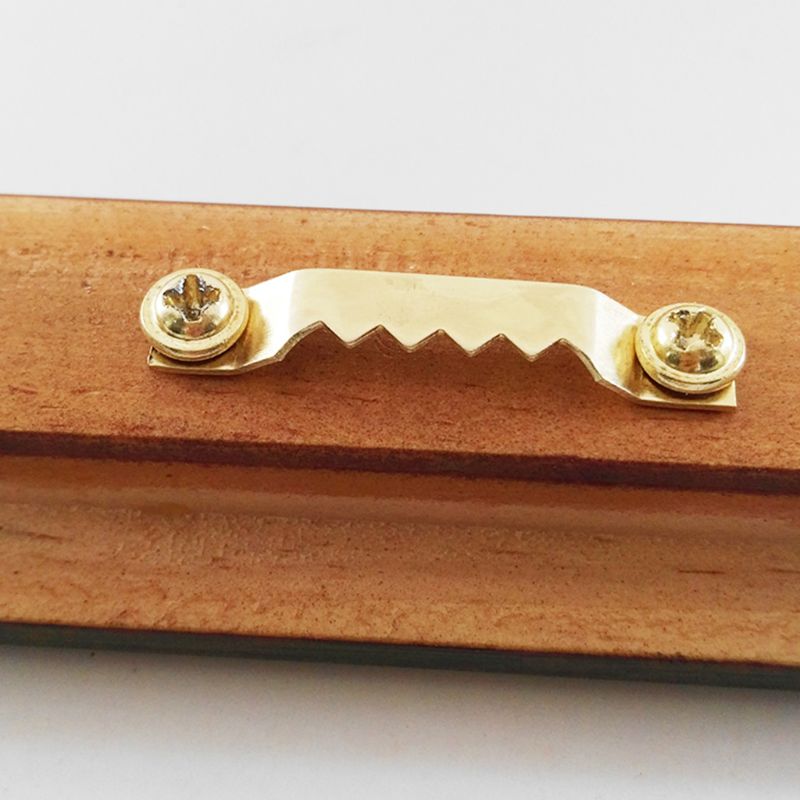 Ganchos para colgar cuadros de fotos con dientes de sierra de una cara, 100 Uds., accesorios para tornillos, 200 Uds.