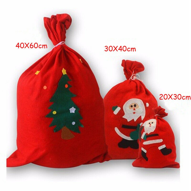 Meihuida god jul julenisse sekk gaver poseholdere juletre godteposer julefest stueinnredning